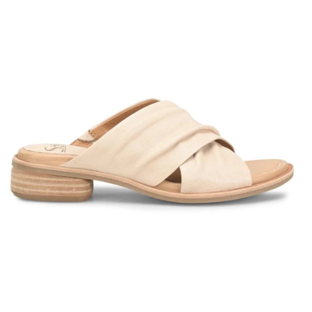 Sofft Women's The Heel Tapioca Gray Fallon Slide Sandals Size 7
